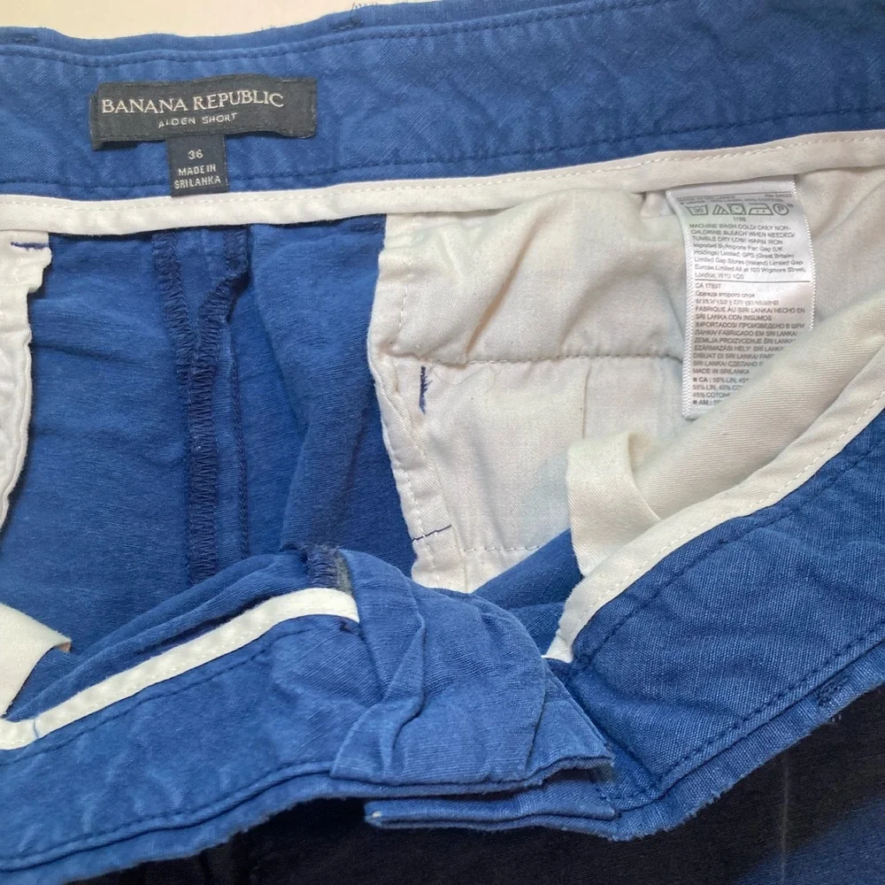 Banana Republic Aiden Shorts (2 pairs) Blue & Olive